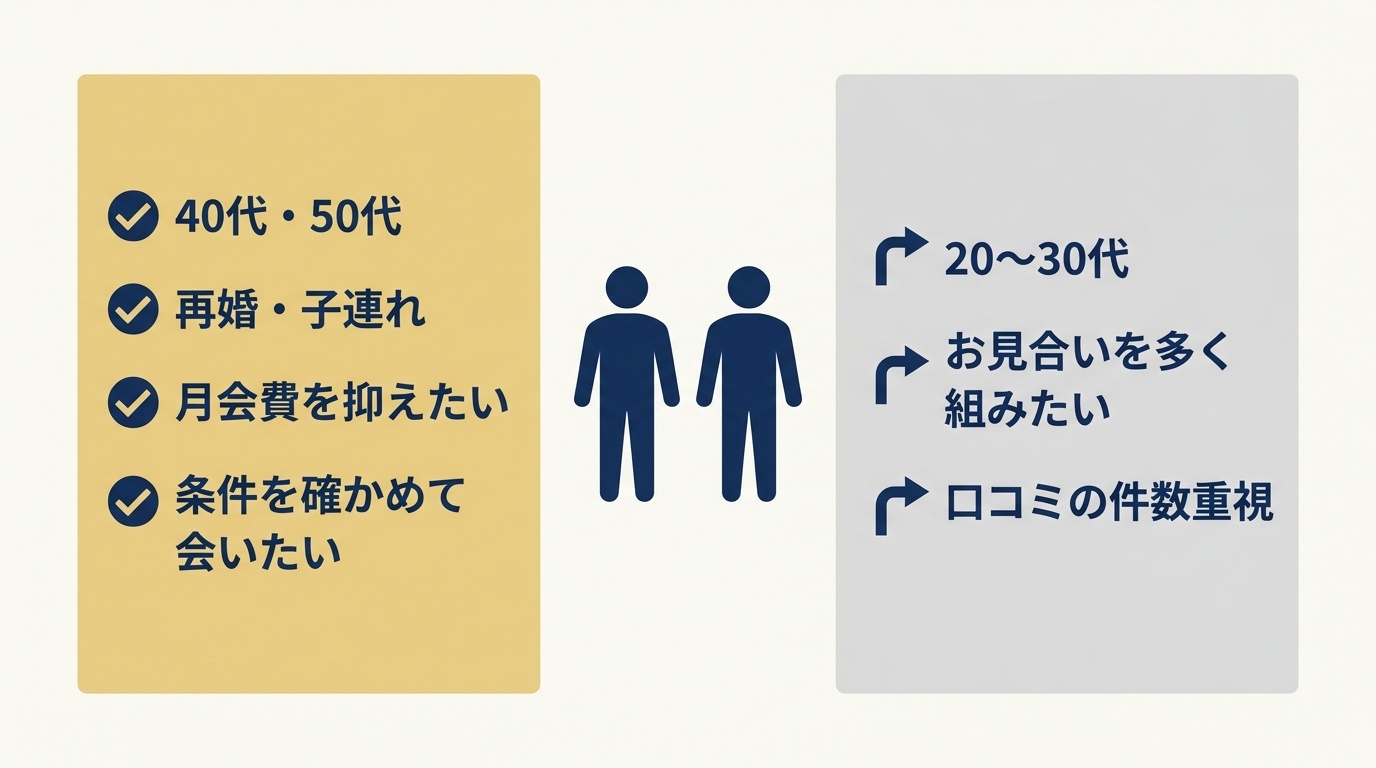 エクセレンス青山PLATINUMが向いている人・向いていない人の整理図。