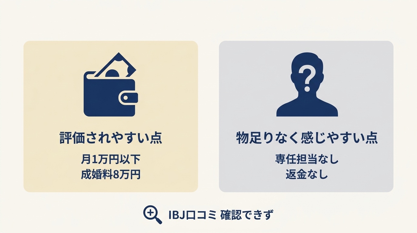 ベルロード縁結びサポートの口コミを読むときの2つの軸。