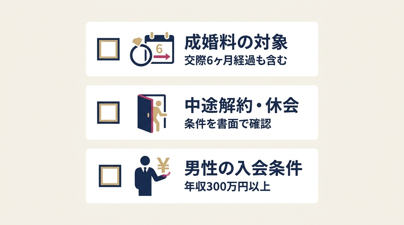 Bridalチューリップに申し込む前に確認したい3つのポイント。
