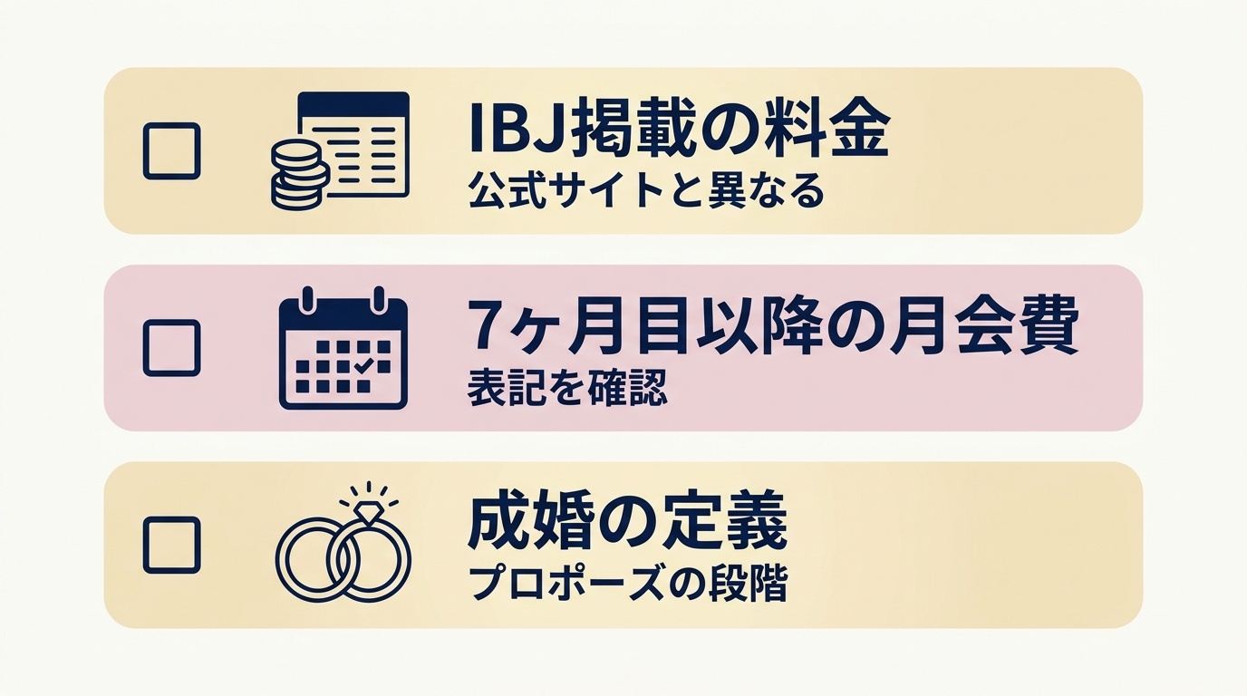 マリッジクラブ・ウィッシュに申し込む前に確認したい3つのポイント。