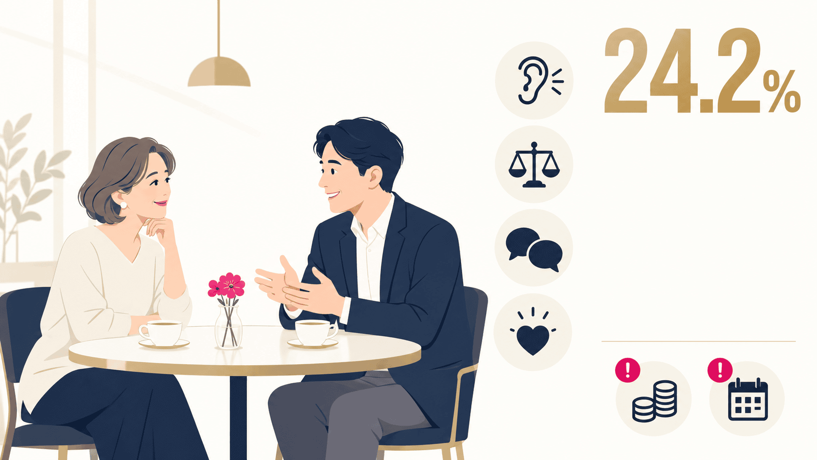 年下男性に好かれる50代女性のふるまいと注意点