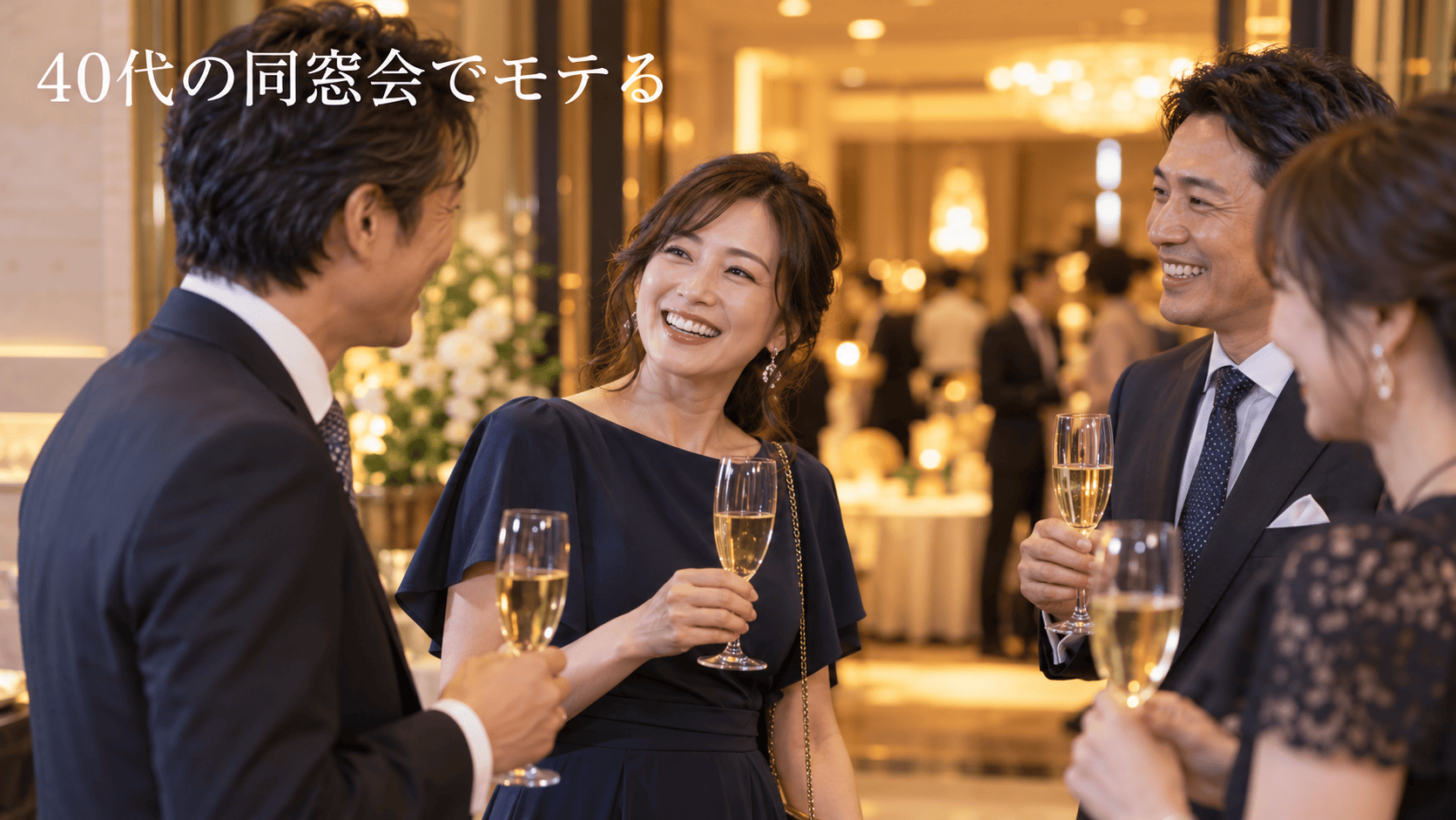 40代が同窓会でモテるには？モテる女性・綺麗な人の共通点と服・ヘアメイク・会話術