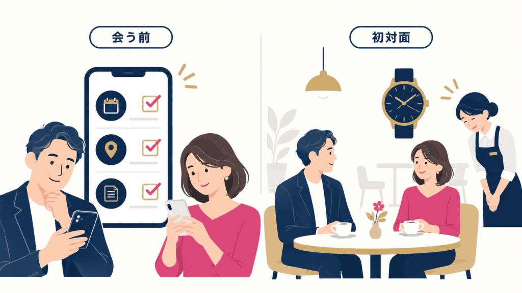 メッセージと初対面で見たいチェックポイント。