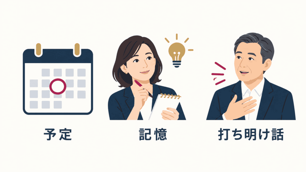 50代男性の好意が表れやすい3つの行動。