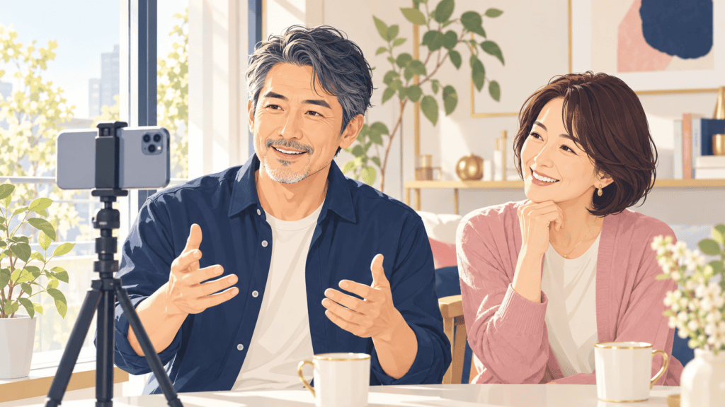 自然光の窓際で、最近の自然な写真を撮るイメージ。