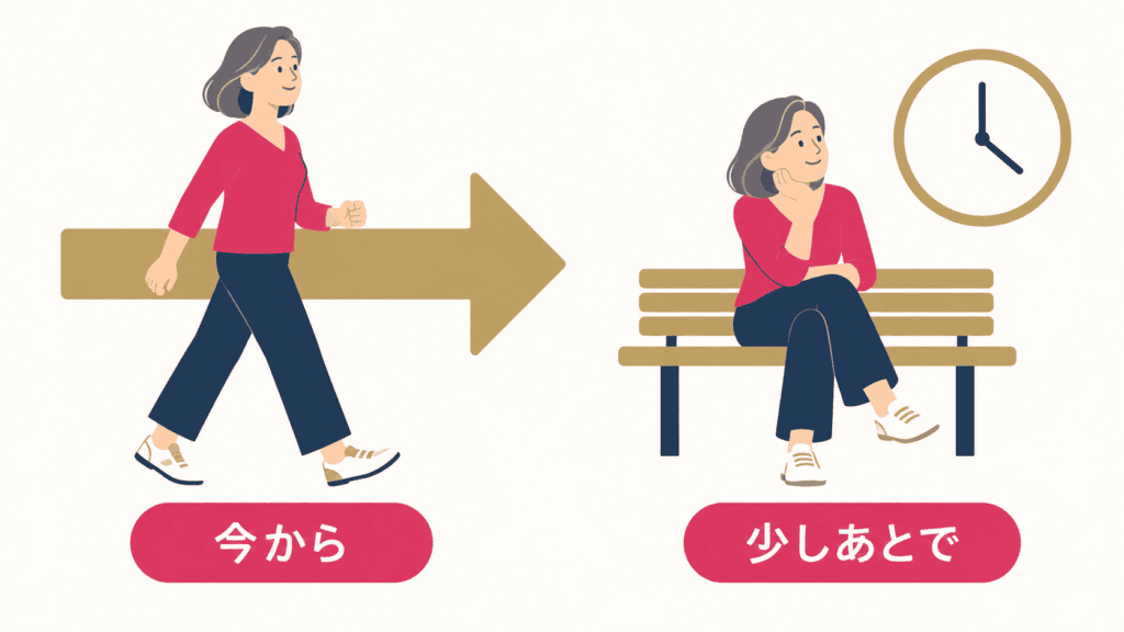 恋愛を始めてよい人と、時間をおいてよい人の比較